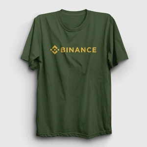 Unisex Haki Logo Binance Bitcoin T-Shirt