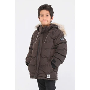 Keep Out Benittokids Natural Kürklü Erkek Çocuk Kaban 51237K