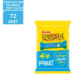 Cocostar H.cevizli 25 gr 4lü Paket x 72 Adet