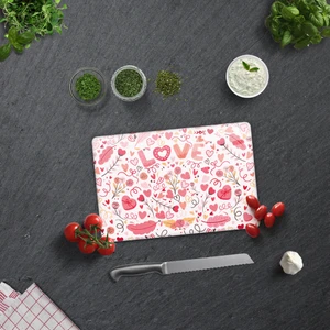 Cam Kesme Tahtası - Cam Kesme Tablası | Love - Renkli |