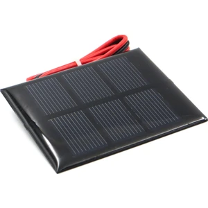 Güneş Paneli 1.5V 0.65W 430mA 80mm x 60mm Kablolu
