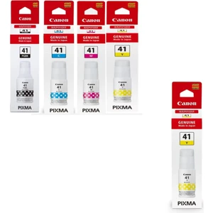 Gı-41 Pixma G2460 4 Renk Orjinal Mürekkep Seti + 1 Sarı Hediye 