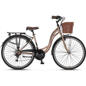 Ümit 2810 Alanya Sepetli Kadın Şehir Bisikleti 28 Jant 21 Vites Kahverengi Siyah