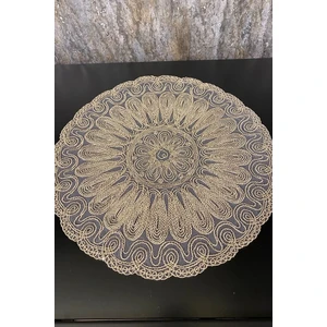 Altın Kordone Nakışlı Modern Supla
