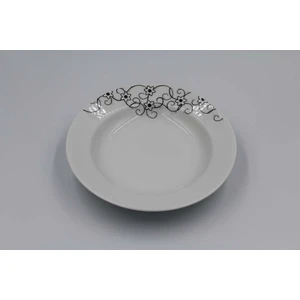 Güral Porselen 6'lı Eda 19 cm Çukur Tabak Tek Çiçek 2442
