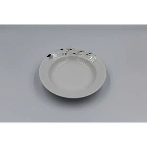 Güral Porselen 6'lı Eda 19 cm Çukur Tabak Tek Çiçek 2440