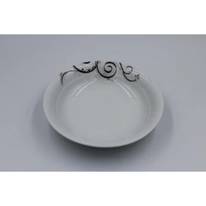 Güral Porselen 6'lı 19 cm Çukur Tabak Tek Çiçek 2436