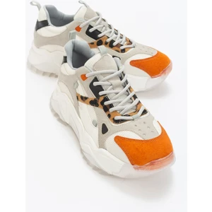 Lecce Turuncu Desenli Kadın Spor Ayakkabı