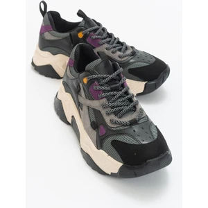 Lecce Siyah-Mor Multi Kadın Spor Ayakkabı