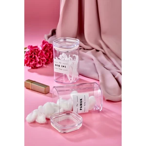 Fbz Home 2'li Kapaklı Akrilik Diş Ipi & Pamuk Banyo Seti 250 ml