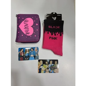 GC GÖKHAN CLUB Blackpink Cüzdan Çorap Sticker Kombin