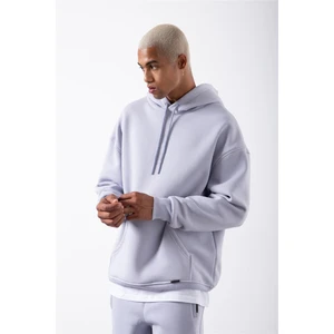 Oversize Cepli Kapüşonlu Sweatshirt Ice Lila