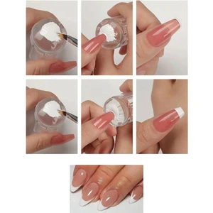 Tırnak Süs Damgalama Silikon Başlıklı Stamper Kolay French Aleti