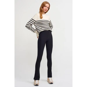 Kadın Paçası Yırtmaçlı Ottoman Tayt 70385