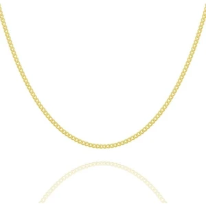 Takı Depo Gurmet Model Gümüş Zincir 30 Mikron Kalınlık 50 - Altın Rengi