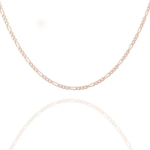 Takı Depo Figaro Model Gümüş Zincir 40 Mikron Kalınlık 50 - Rose Rengi