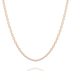 Takı Depo Forsa Model Gümüş Zincir 60 Mikron Kalınlık 45 - Rose Rengi