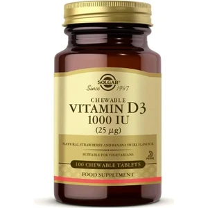 Vitamin D3 1000 IU 100 Kapsül Çiğneme Tableti