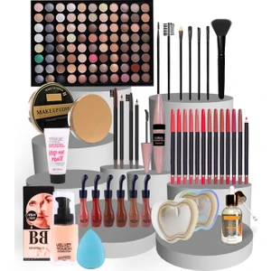 32 Parça Renkli Makyaj Seti Beyaz Ten için Uzun Süre Kalıcı ve Profesyonel Kullanım
