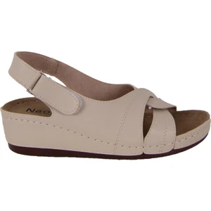 DZA37-1817 Bej Günlük  Kadın Sandalet