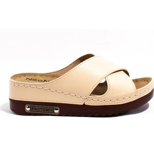 DZA37-3029 Bej Günlük  Kadın Terlik