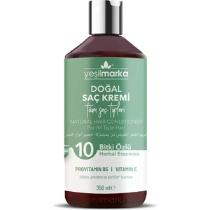 Doğal Tüm Saç Tipleri Için Saç Kremi 350 ml