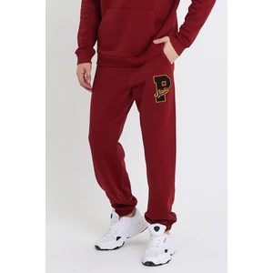 Polo State Erkek Jogger 3 Iplik Eşofman  Bordo