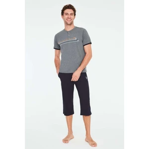 U.S. Polo Assn.   Erkek Antrasit Melanj Kapri Takımı