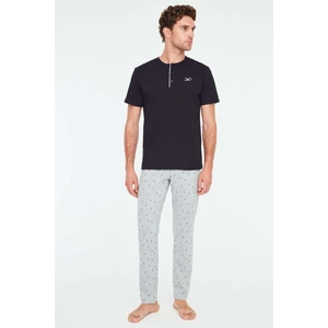 Mod Collection - Erkek Lacivert Patlı Pijama Takımı