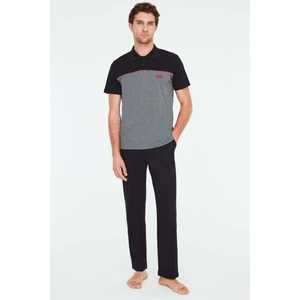 Mod Collection - Erkek Siyah Pijama Takımı 3824