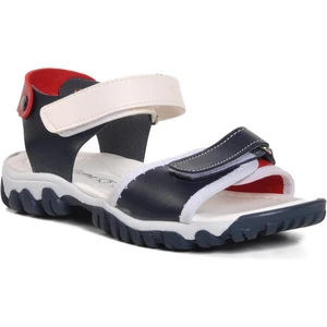 22Y06-F Lacivert-Kırmızı-Beyaz Erkek Çocuk Sandalet