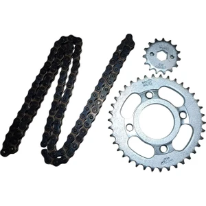 Zincir Dişli Seti Cg 100 - 125 - 150 Arka 38 Diş Ön 15 Diş