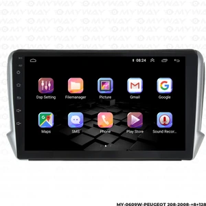 Peugeot 208 Android Multimedya 4gb Ram Carplay Navigasyon Ekran - Myway