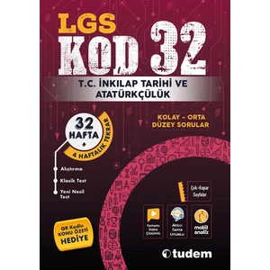 Tudem Yayınları LGS 8. Sınıf T.C. İnkılap Tarihi ve Atatürkçülük Kod 32