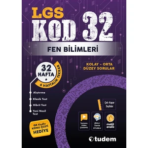 Tudem Yayınları LGS 8. Sınıf Fen Bilimleri Kod 32