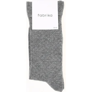 Gri Melanj Kadın Soket Çorap Fab-Ns-43