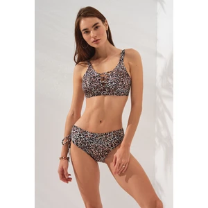 Pierre Cardin Rhode Bantlı Toparlayıcı Bikini Takım Leopar 231237-D