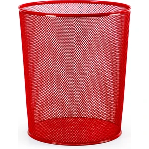 Mas 854 Kırmızı Metal File Çöp Kovası 10 Litre