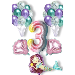 Best Parti Deniz Konsept Balon Full Parti Süsleme Seti 3 Yaş