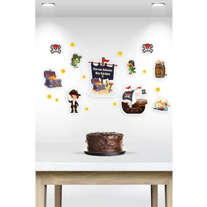 Neşeli Günlerim Korsan Temalı Çok Parçalı Afiş *kalın Kağıt 150 cm