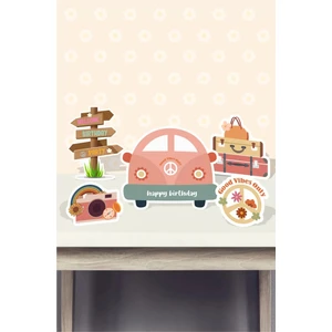 Neşeli Günlerim Good Vibes Temalı * Masa Üstü Set (Kağın Kağıt)