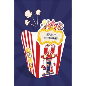 Neşeli Günlerim Lunapark Temalı Popcorn Kutusu (Mısır) 8'li