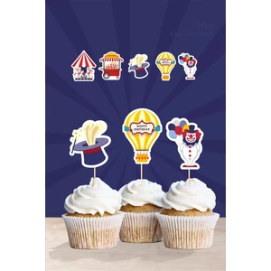 Neşeli Günlerim Lunapark Doğum Günü * Cupcake Süsü '20LI