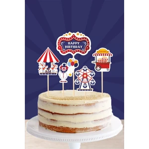 Neşeli Günlerim Lunapark Temalı * Pasta Süsü Seti