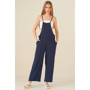 7019 Askılı Bahçivan Tulum - Lacivert