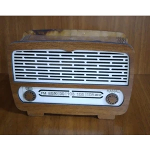 MYK Hediye ve Sanat Atölyesi Ahsap Nostaljik Radyo Kumbara
