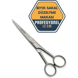 Berber Kuaför Kesim Bıyık Sakal Düzeltme Makası 13.5 cm 716941