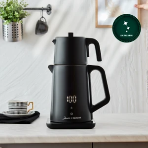 x Homend Royaltea Cooltouch 1792H Siyah Çift Duvarlı Paslanmaz Çelik Çay Makinesi Wifi ile Kontrol