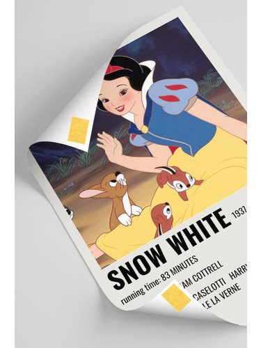 snow white minimalist poster
