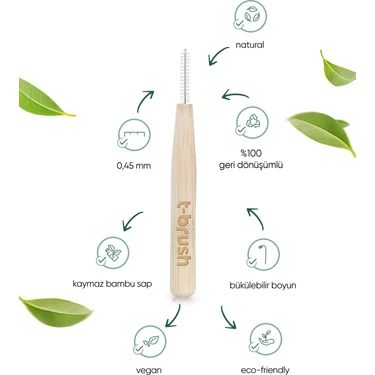 T-Brush Bambu Arayüz Fırçası - 0,45mm ( 6 adet